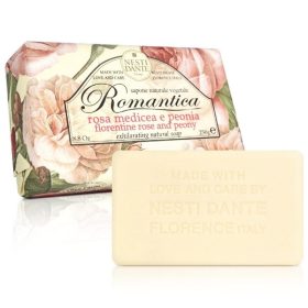   Nesti Dante Romantica - săpun natural - Trandafir și bujor  - 250 gr