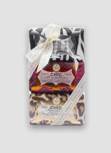 Nesti Dante ajándékszett - Chic Animalier - Bronze-White-Red Python 3x250 gr