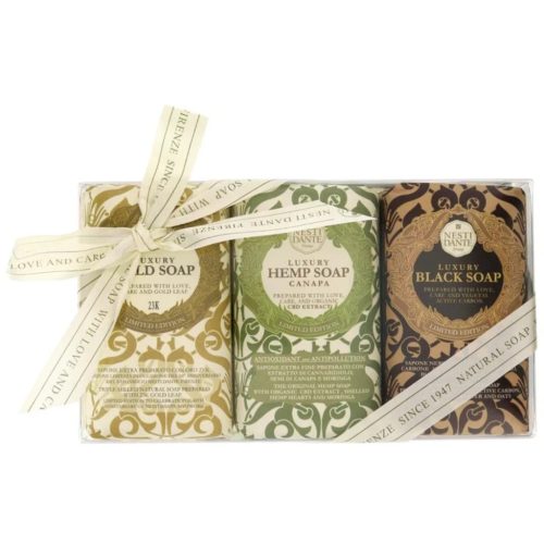 Nesti Dante set cadou  - Gold-Black-Platinum set cadou  3 x 250 gr