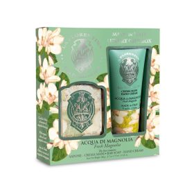   Pachet cadou pentru îngrijirea mâinilor Mario Fissi Fresh Magnolia - cremă de mâini 75 ml + săpun 106 gr