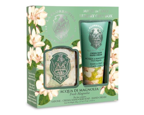 Pachet cadou pentru îngrijirea mâinilor Mario Fissi Fresh Magnolia - cremă de mâini 75 ml + săpun 106 gr