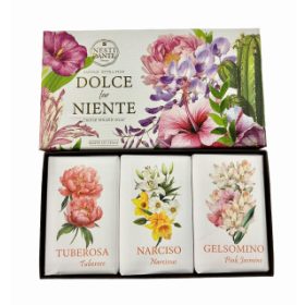   Nesti Dante Dolce Far Niente luxus set cadou   3 x 150 gr săpun natural 